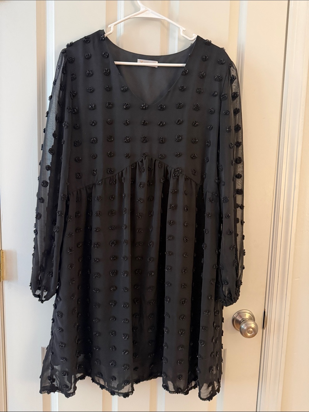 Lot of 3 Women's Black Lace Tiered Babydoll Dress, baby doll short and bluedress